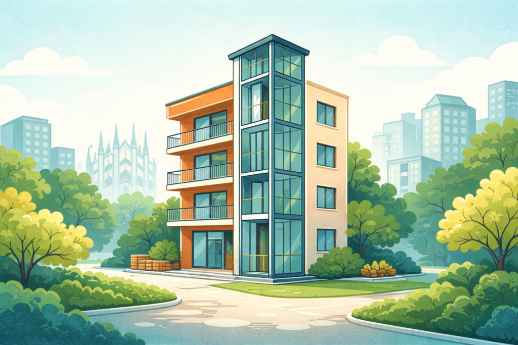 Ascensori Milano esterni